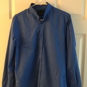 Massimo Dutti Button up Shirt Blue Size S
